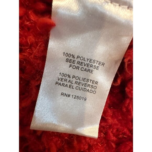 Joseph A. Red Textured Open Front Cardigan Jacket 3X Soft & Cozy Womens NEW - Picture 7 of 8